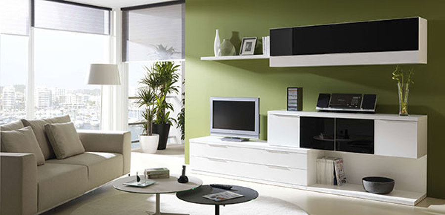 Comedor fondo verdoso