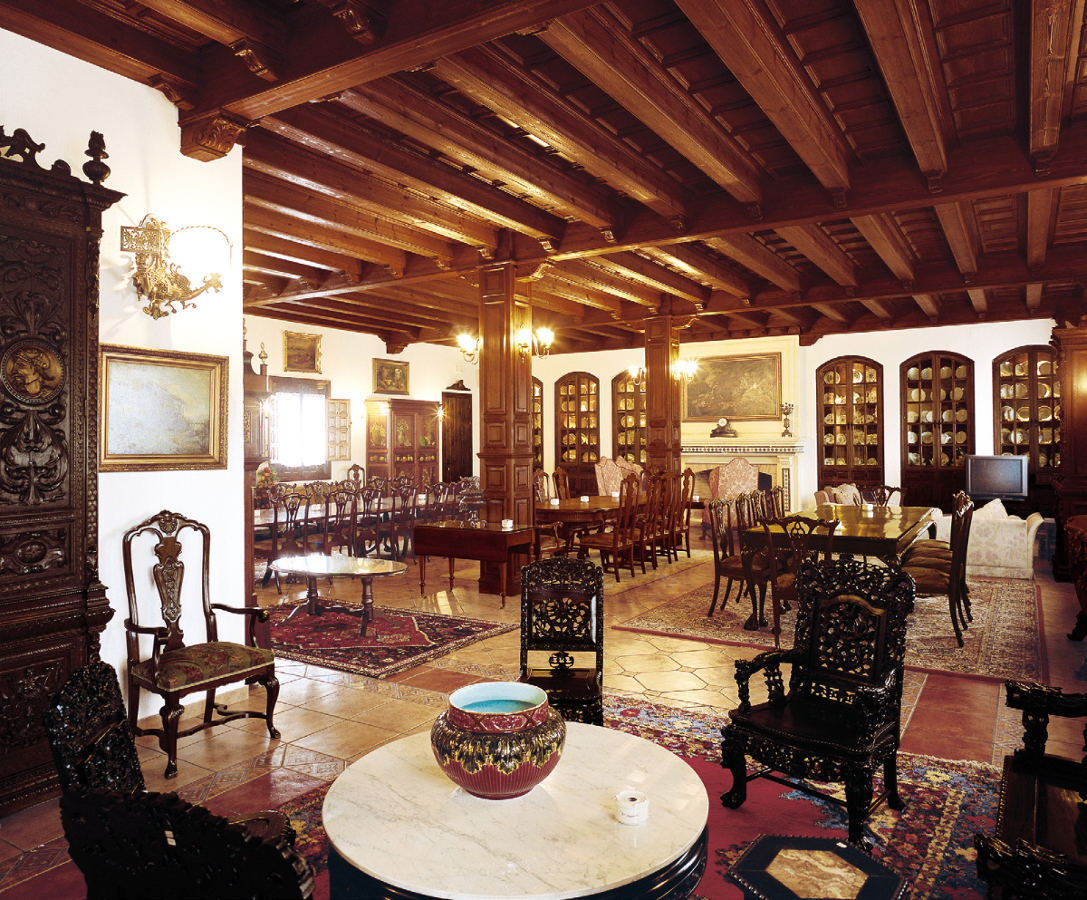 Salón rústico