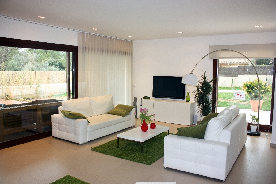 Salón vivienda unifamiliar Valldemossa