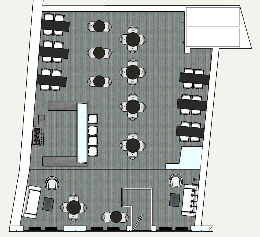 Planta Cafetería "Luces de Bohemia"