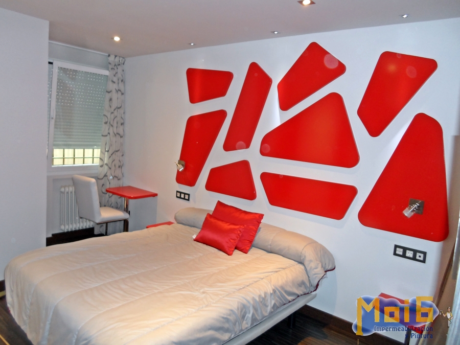 Pintura Plástica mate en colores.