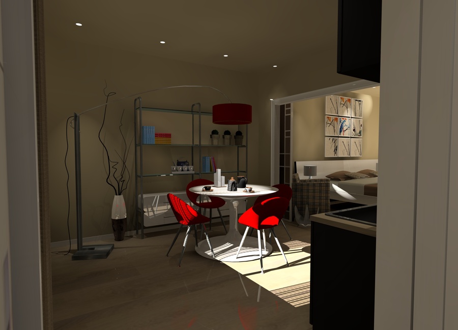 Render apartahotel (La Sapinère, Francia)