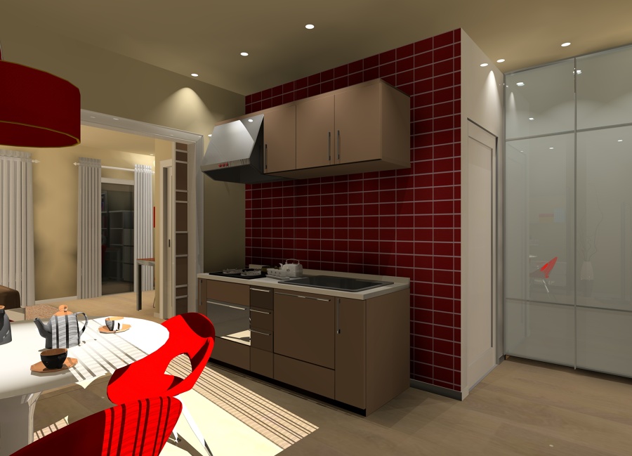 Render apartahotel (La Sapinère, Francia)