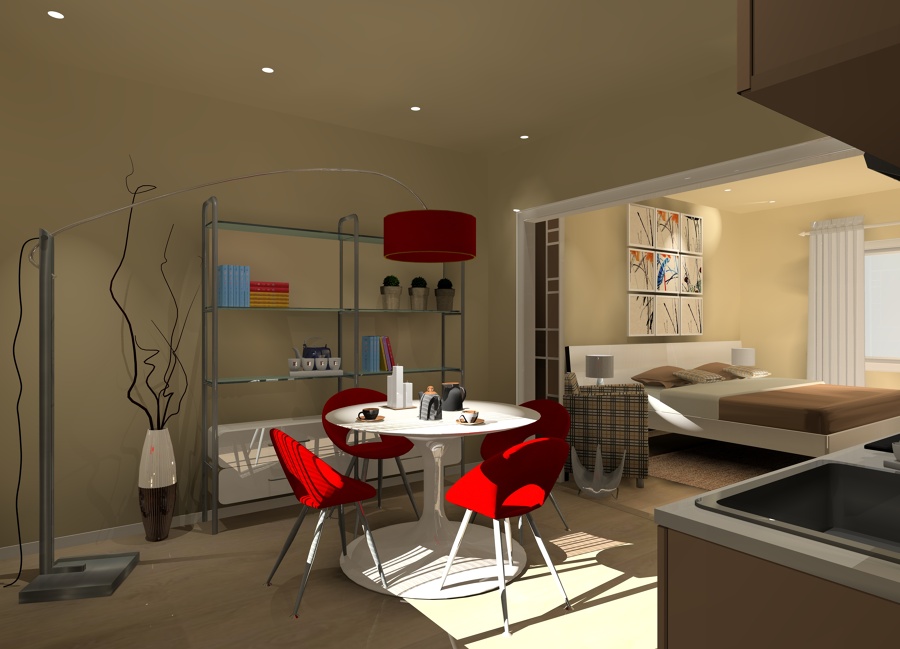 Render apartahotel (La Sapinère, Francia)