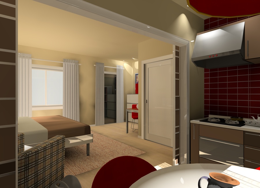 Render apartahotel (La Sapinère, Francia)