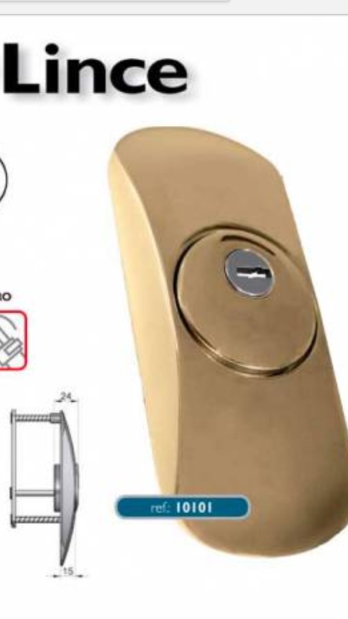 Escudo protector lince SQDO para puertas con bombín europerfil