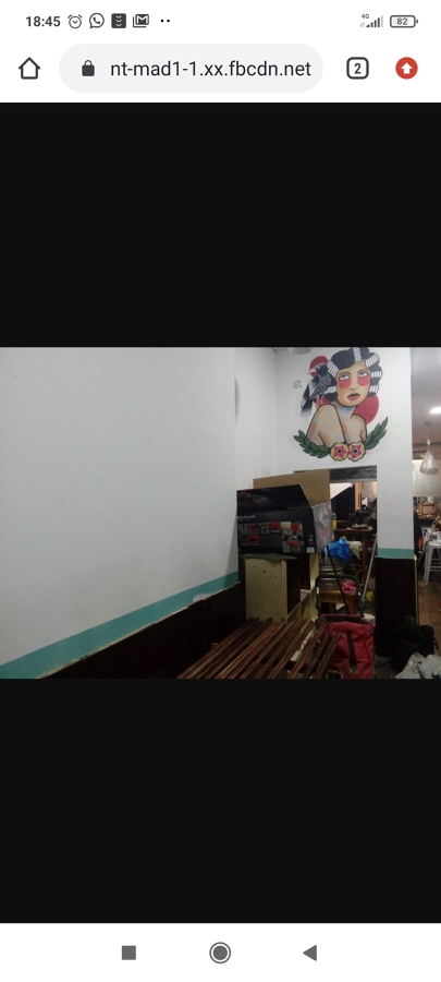 Mural bar de copas old school