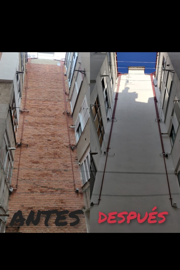 Rehabilitación de patio de luces.