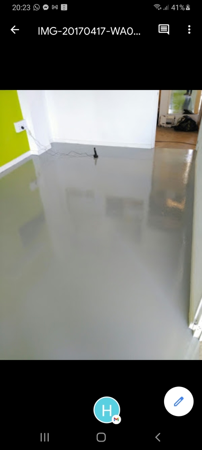 Suelos en pintura epoxi