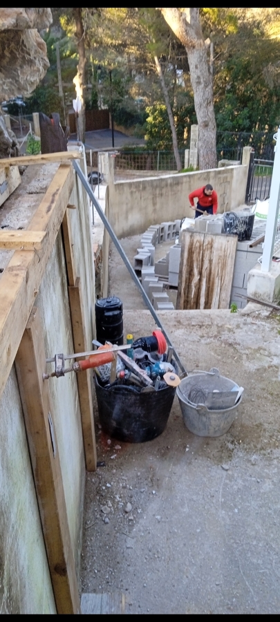 Ampliación pared medianera