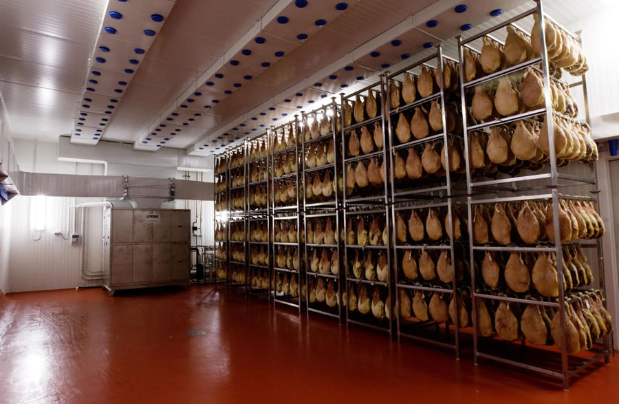 Secadero industrial de jamones