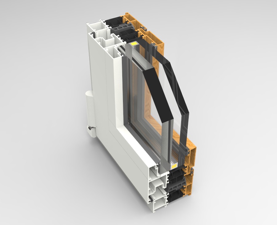 Sección Ventana Practicable de 70 mm 