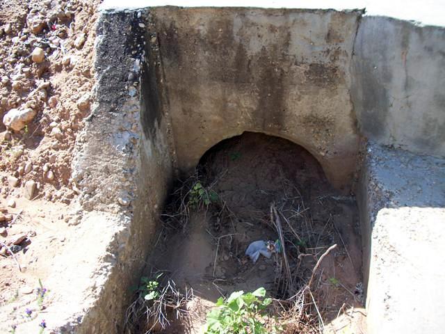 Sedimientos acumulados para su posterior limpieza