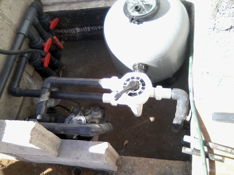 selector y flitro de piscina