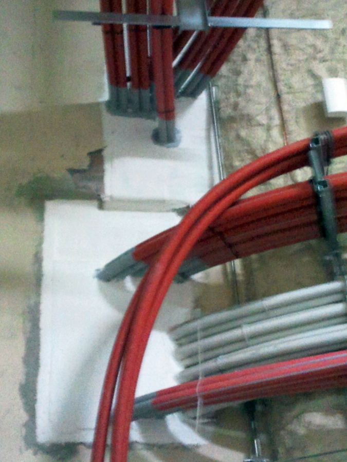 sellado de paso de instalaciones para la proteccion contra el fuego