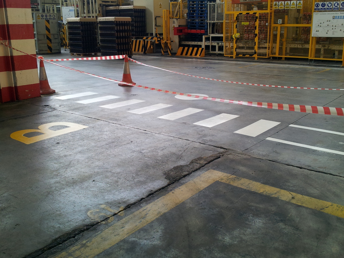 Señalizacion de paso peatonal