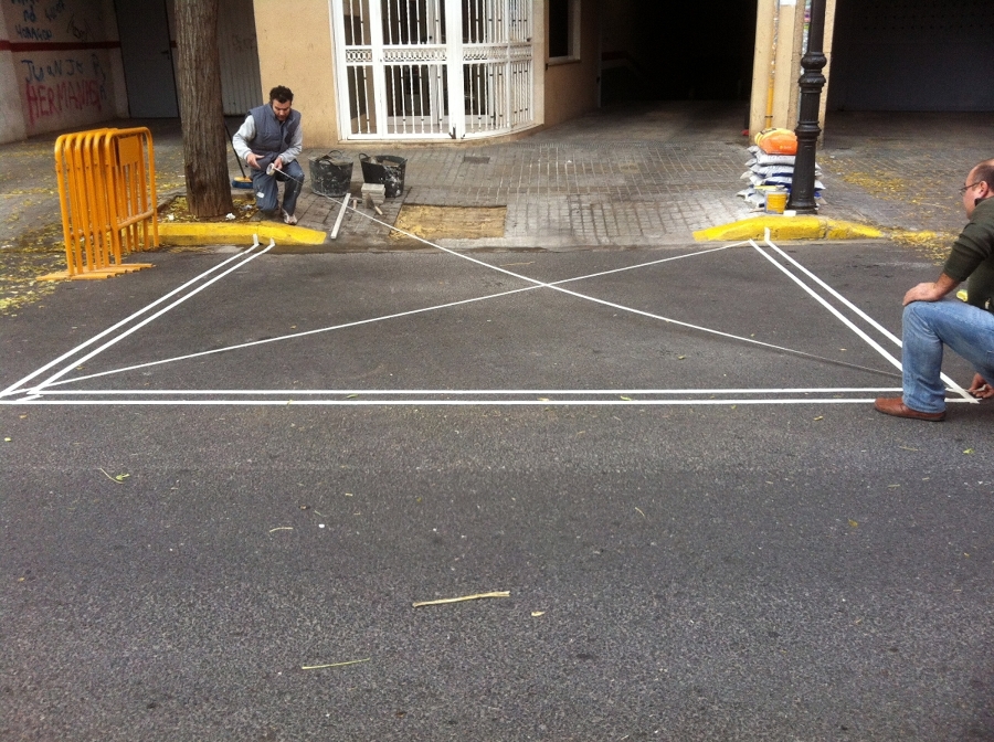 Señalización garaje (antes)