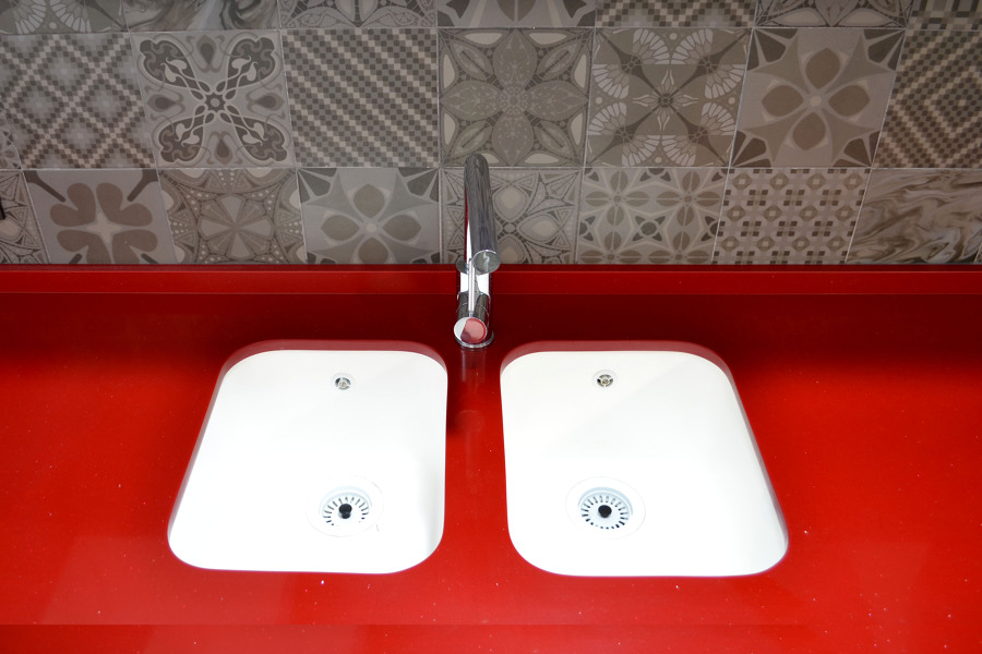 Senos trabajados en silestone