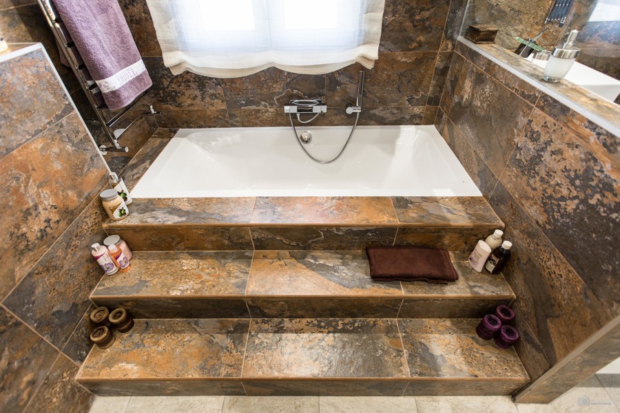 Elegante zona de bañera