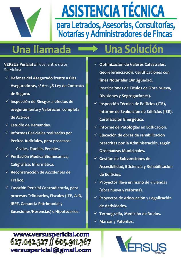 Servicios Versus Pericial