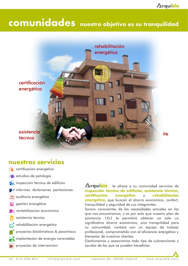 sevicios de Arquible para comunidades