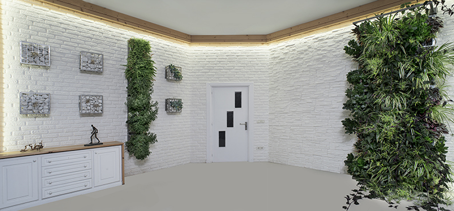 JARDIN VERTICAL AIR GARDEN | SHOWROOM FACTORY COVER WALL