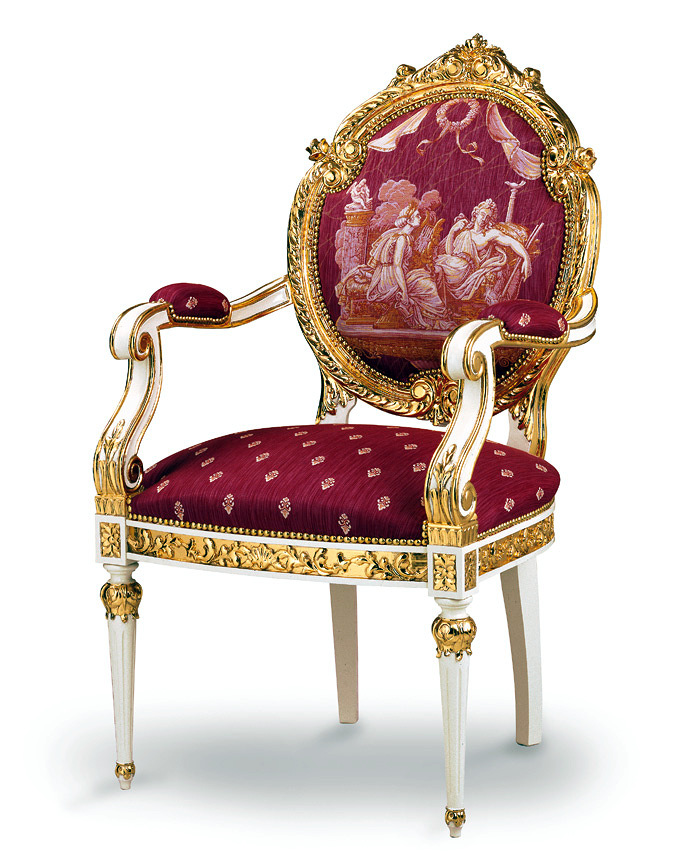 Silla clásica tapizada