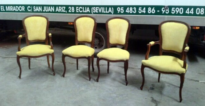 Silla y sillón clásico