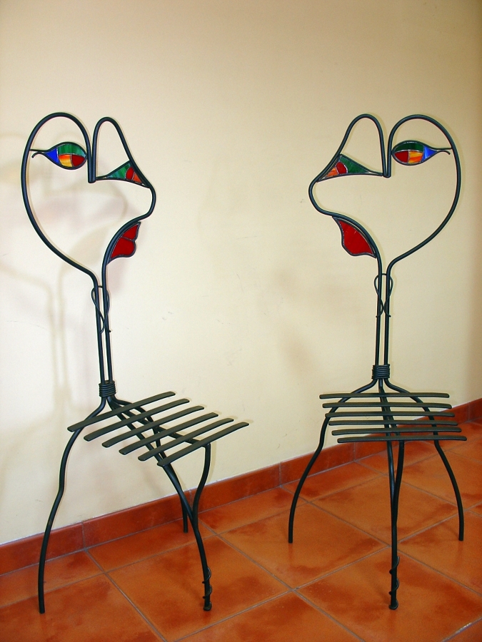 SILLAS DE FORJA MOD. BATUSSY