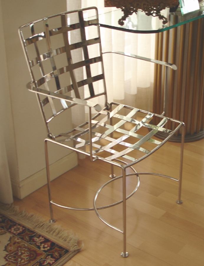 Sillón acero inoxidable