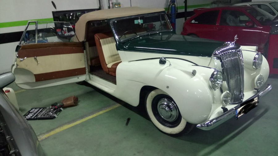 Tapizado de vehículo de época 