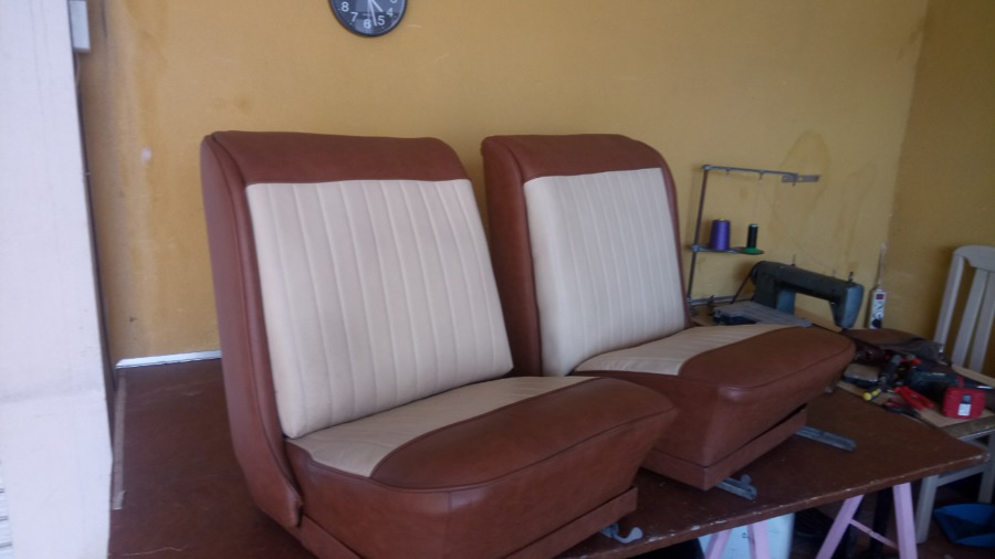 Tapizado de vehículo de época 