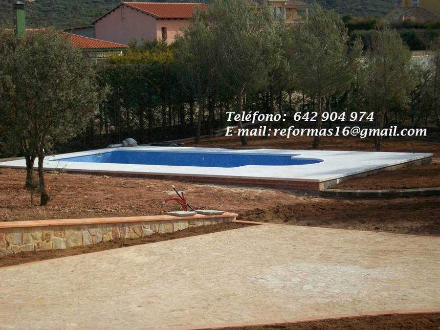 Piscina casa Andres en Teruel