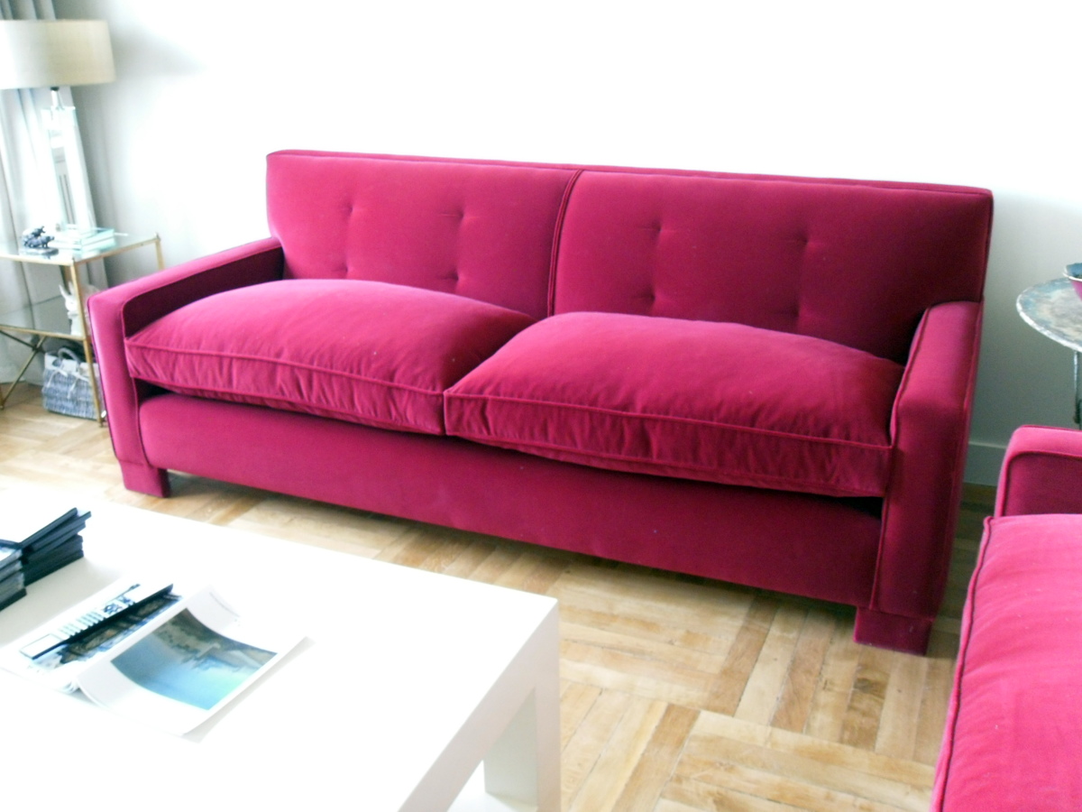 sofa asiento de muelles respaldo fijo