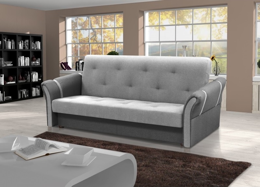 Sofá cama plegable – Siena. Gris