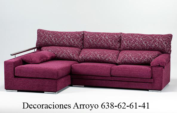 sofa en tela estampada