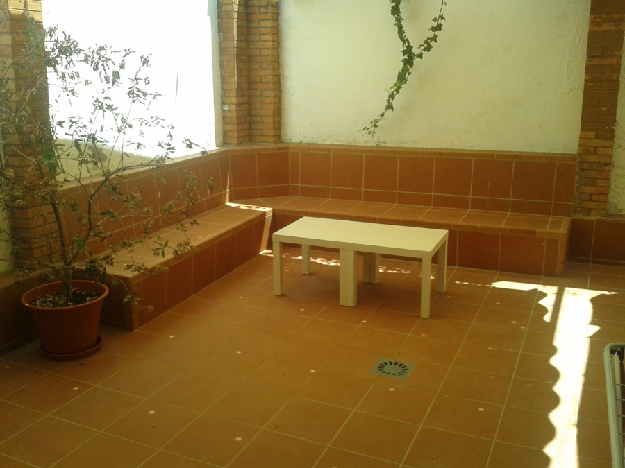 Solado de patio. Estado reformado.