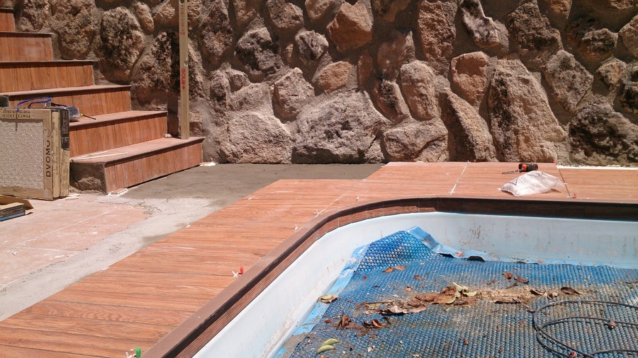 Solado de playa de piscina 