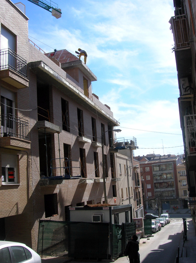 Soldadura de ferralla en tejado