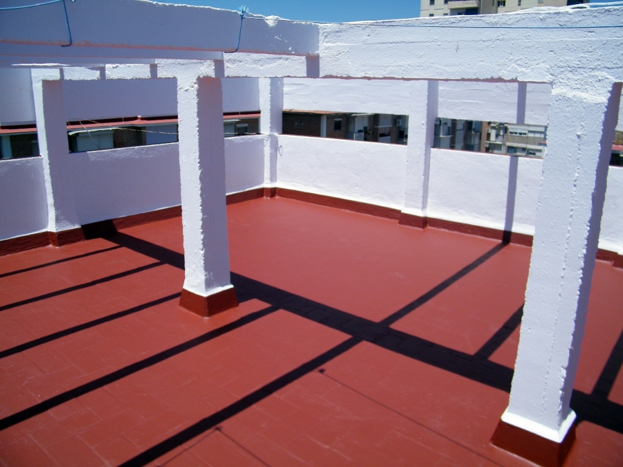 Acabado de Rehabilitación e impermeabilización de azotea