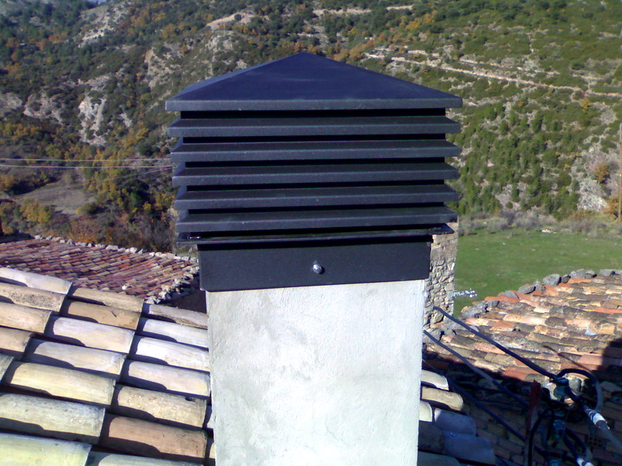 Sombrero metalico chimenea