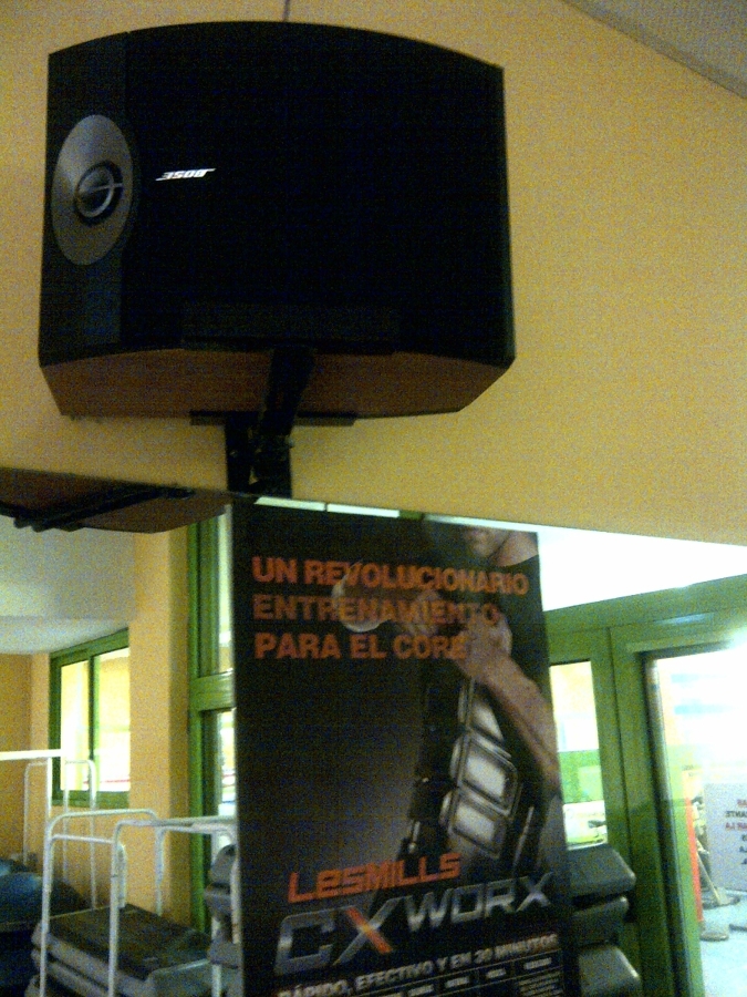 Sonido profesional en gimnasio