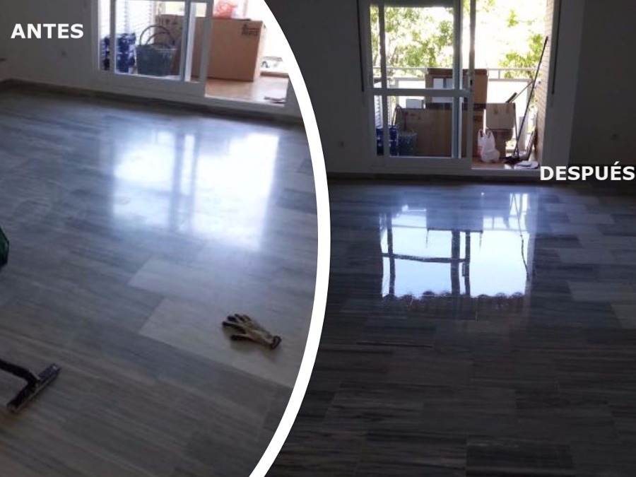 Micropulido y Abrillantado Suelo de Mármol