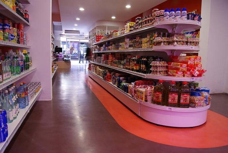 Suelo Microcemento supermercado