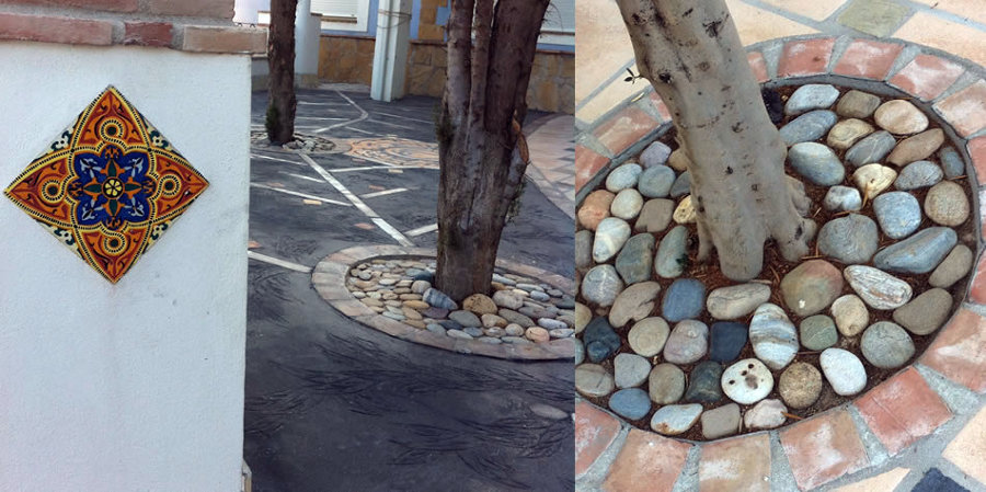 Suelo mixto, pavimento impreso y técnicas propias de enlosado