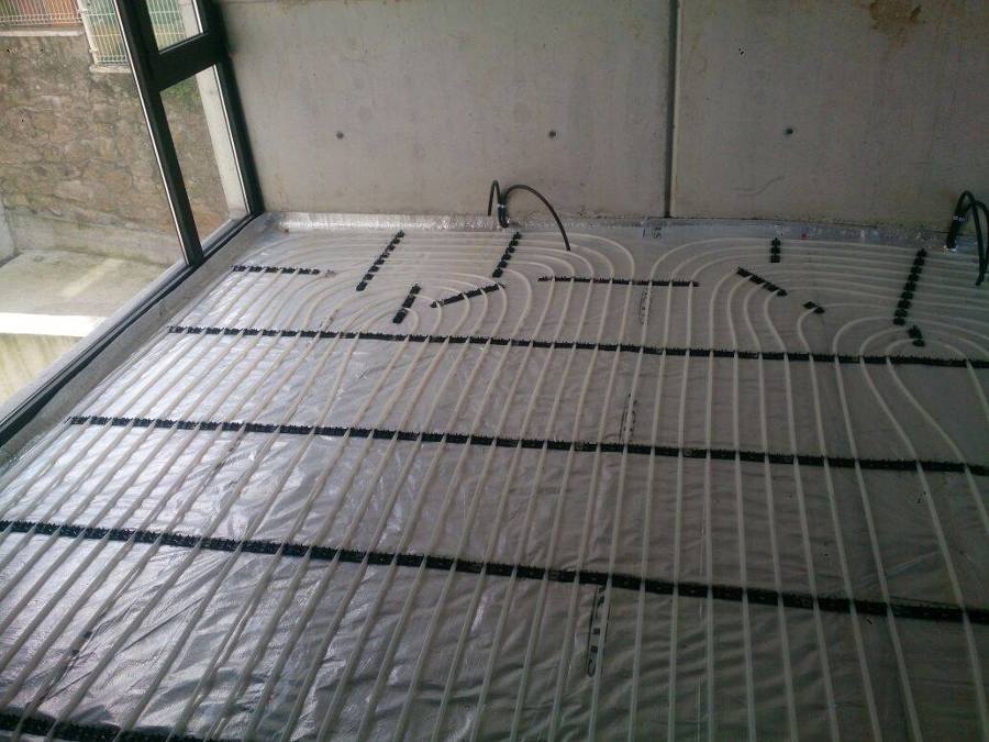 Suelo radiante de bajo espesor