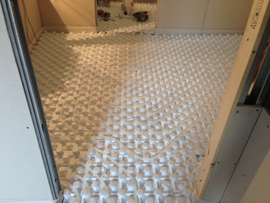 suelo radiante en vivienda