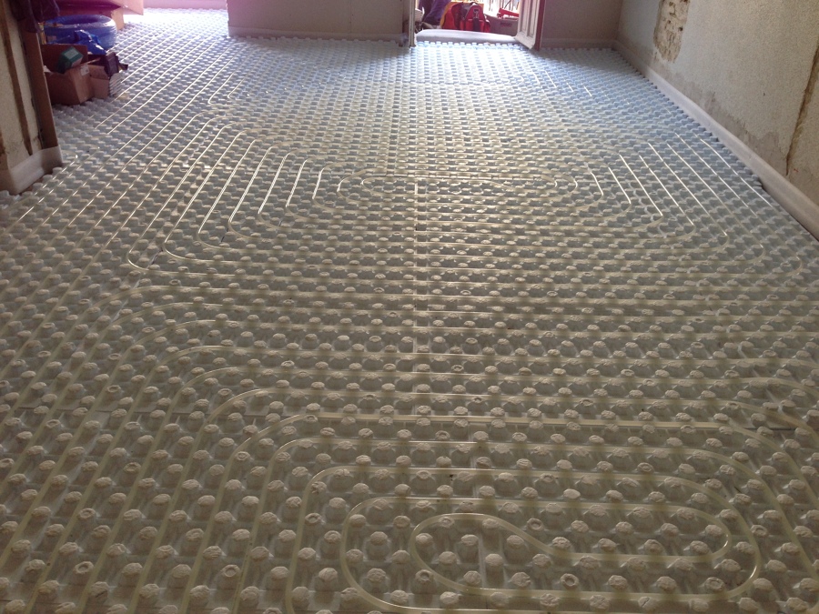 suelo radiante en vivienda