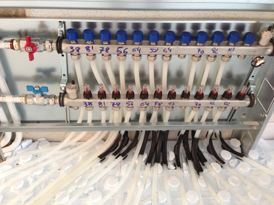 suelo radiante en vivienda