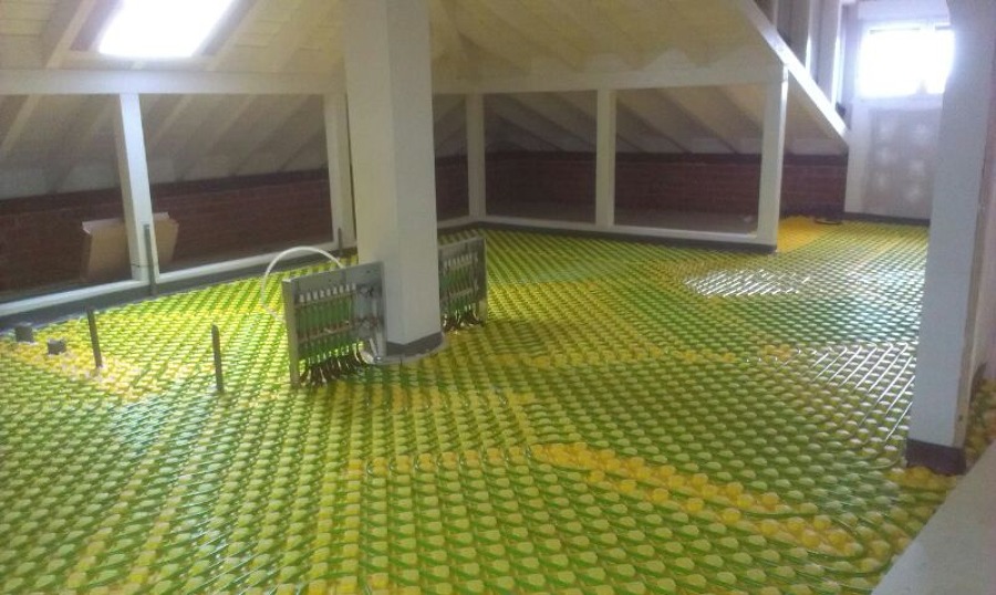 Suelo radiante más colecctores